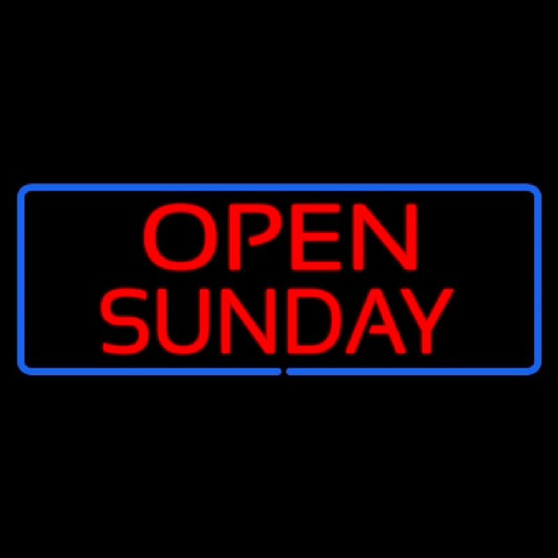 Open Sunday Neonreclame