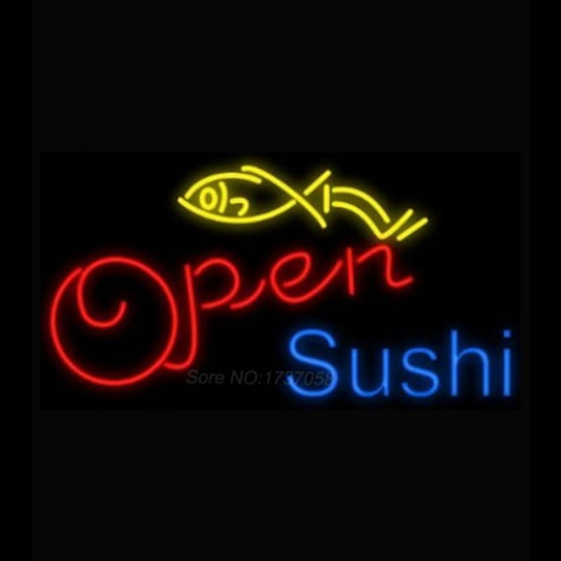 Open Sushi Fish Neonreclame