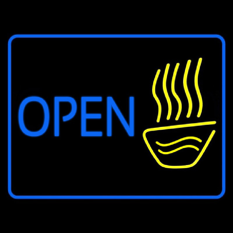 Open Tea Glass Neonreclame