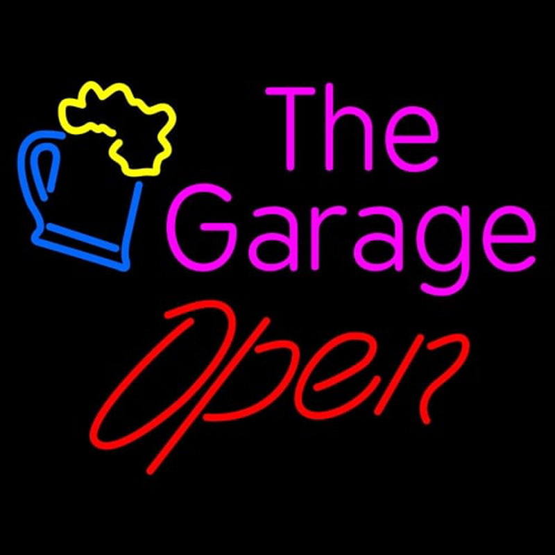 Open The Garage Neonreclame