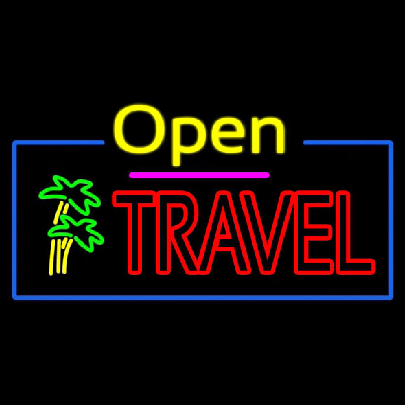 Open Travel Neonreclame