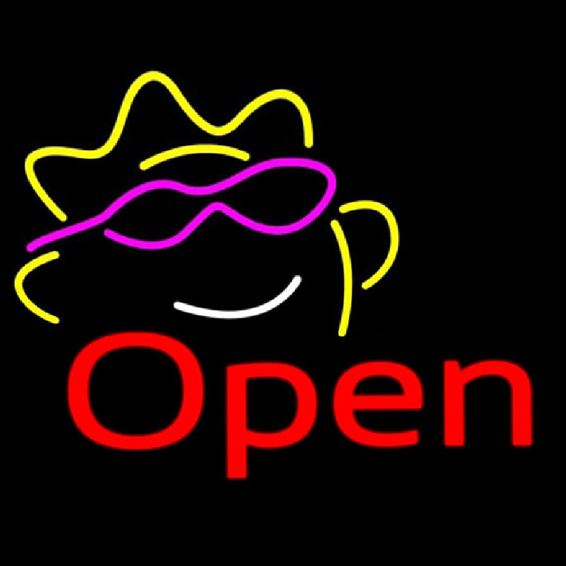 Open W Sun Logo Neonreclame