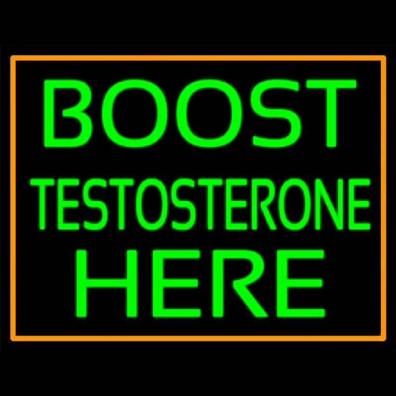 Orange Border Boost Testosterone Here Neonreclame