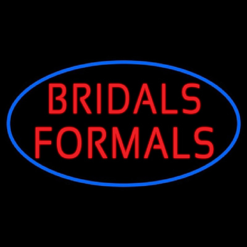 Oval Bridals Formals Neonreclame
