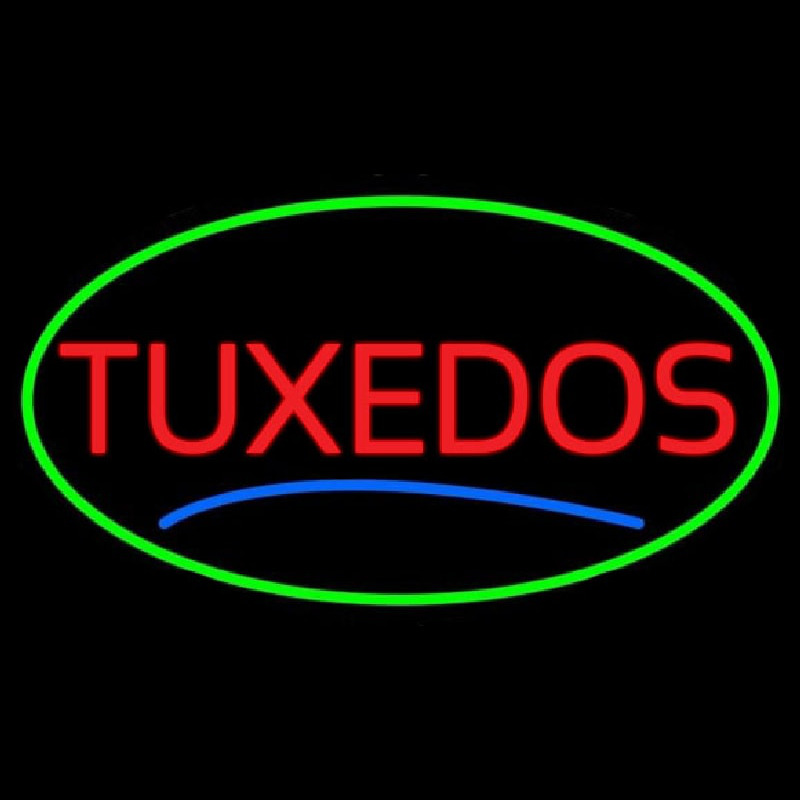 Oval Tu edos Blue Line Neonreclame