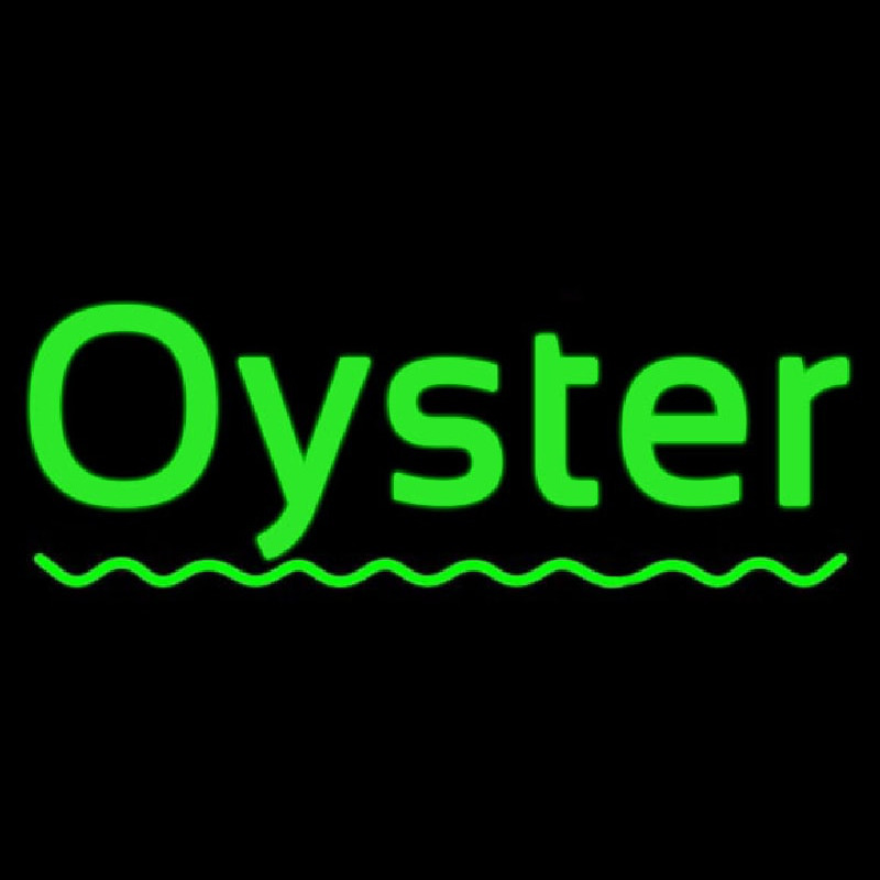 Oysters Green Line Neonreclame