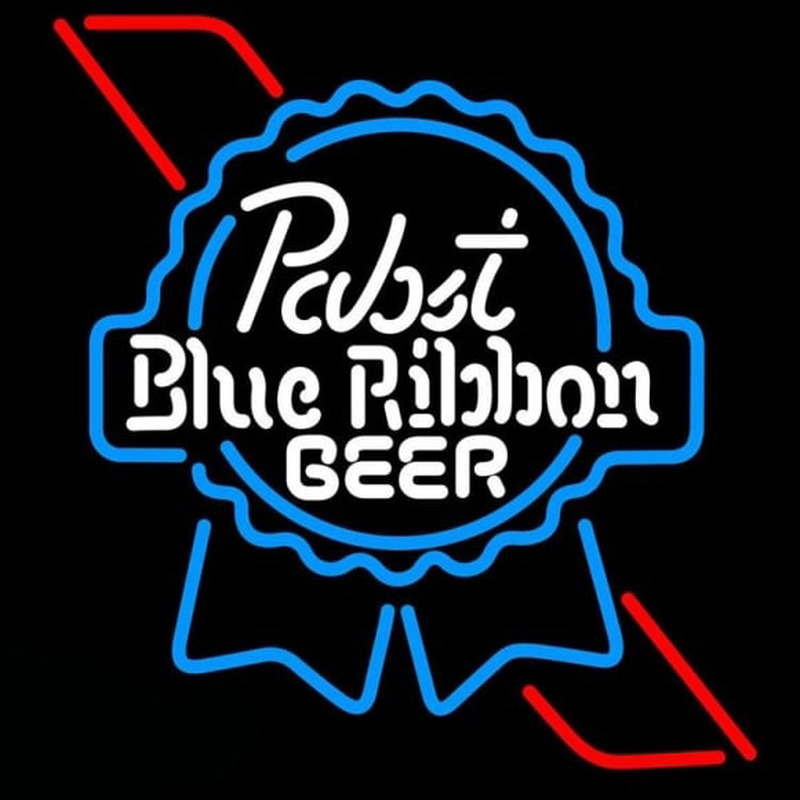 Pabst Skyblue Red Ribbon Beer Sign Neonreclame
