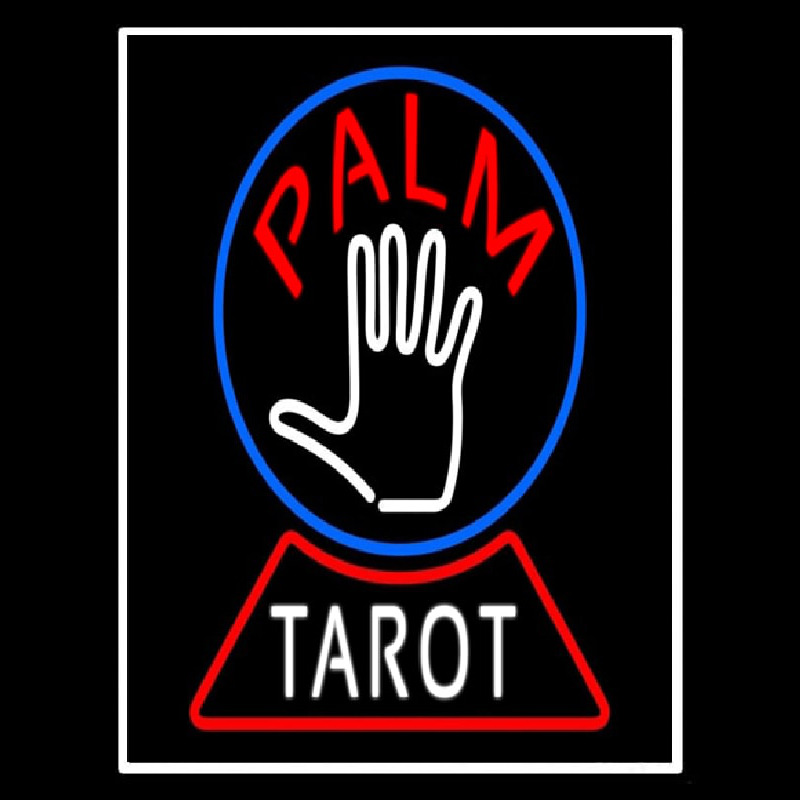 Palm Tarot Crystal Neonreclame
