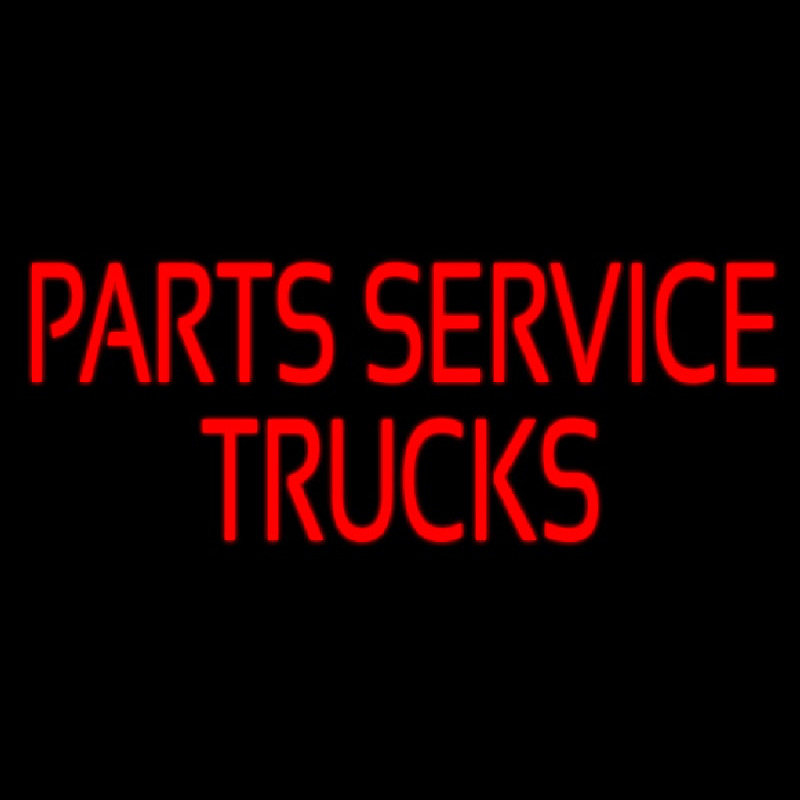 Parts Service Trucks Neonreclame