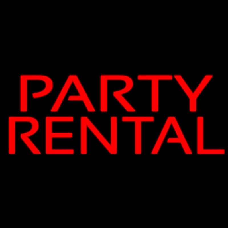 Party Rental Neonreclame