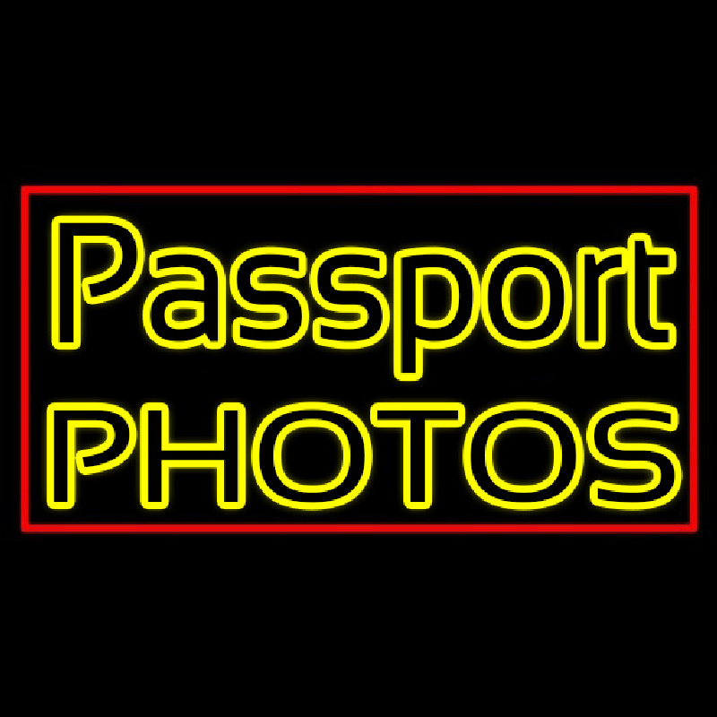 Passport Photos Block Neonreclame