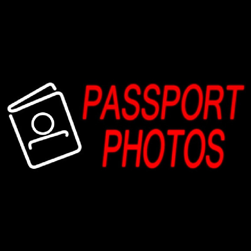 Passport Photos Neonreclame
