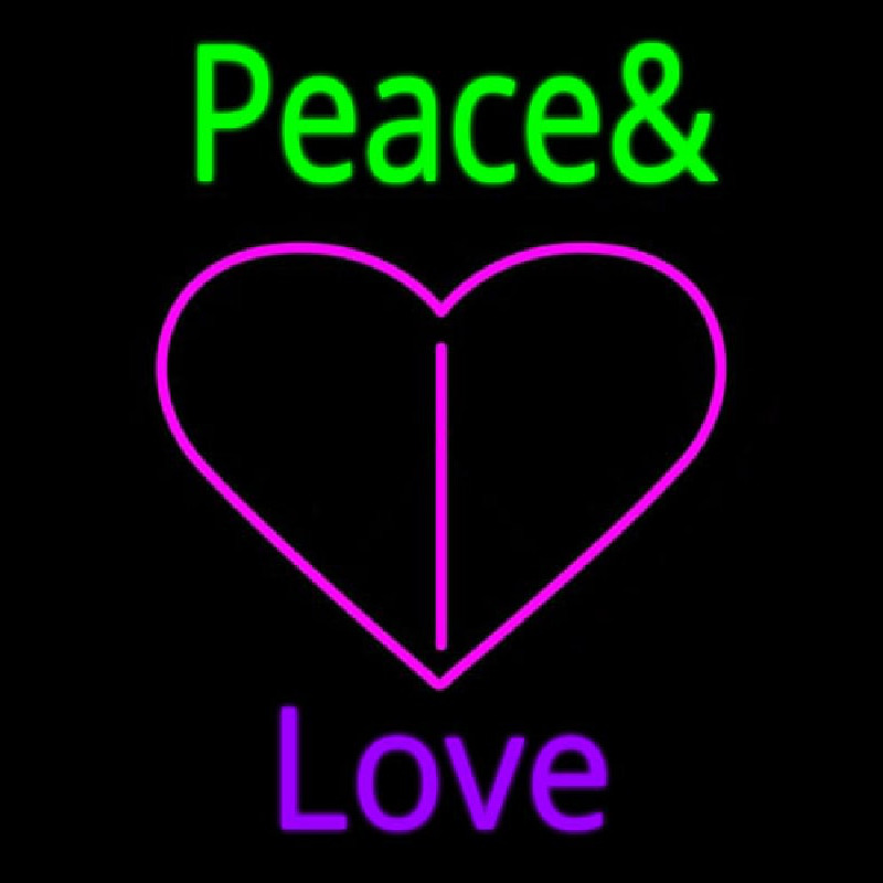 Peace And Love Neonreclame
