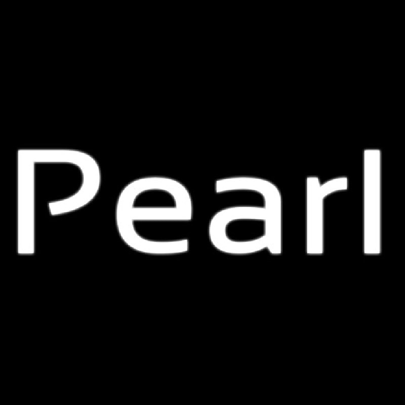 Pearl White Neonreclame