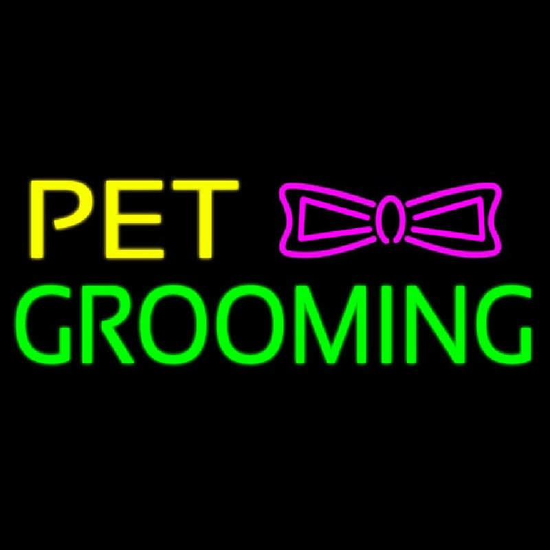 Pet Grooming Logo Neonreclame