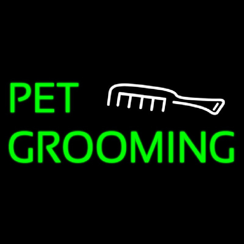 Pet Grooming With White Logo Neonreclame