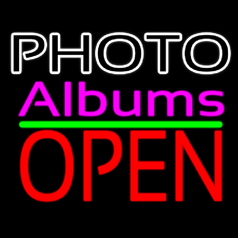 Photo Albums With Open 1 Neonreclame