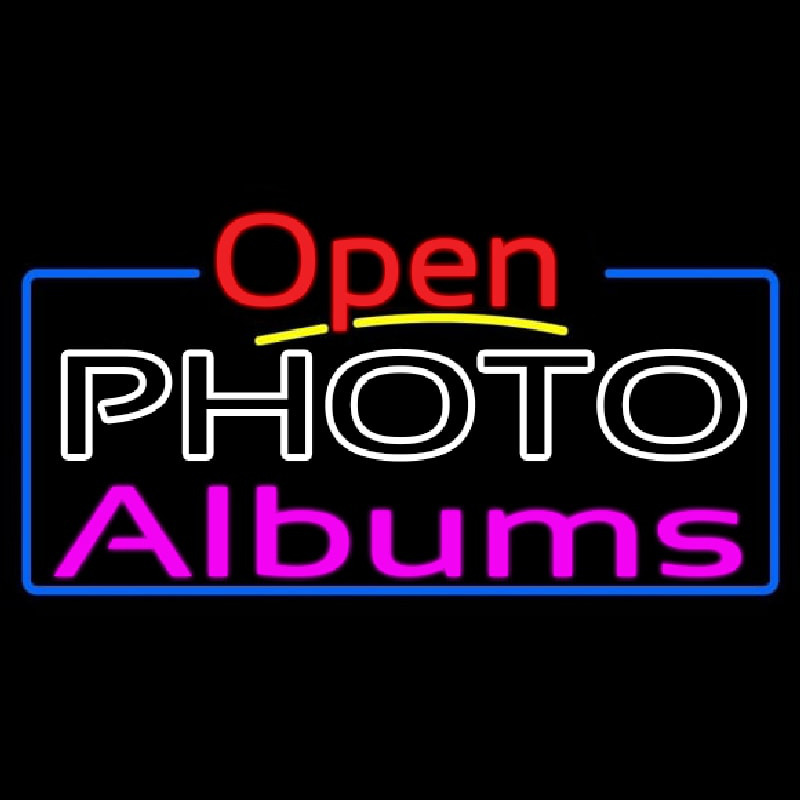 Photo Albums With Open 4 Neonreclame