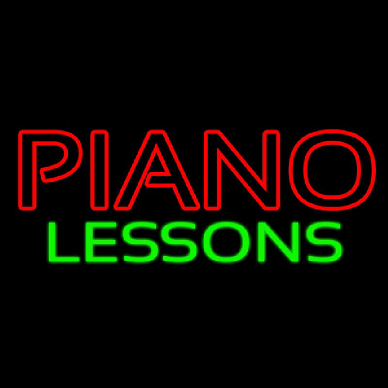 Piano Lessons Neonreclame