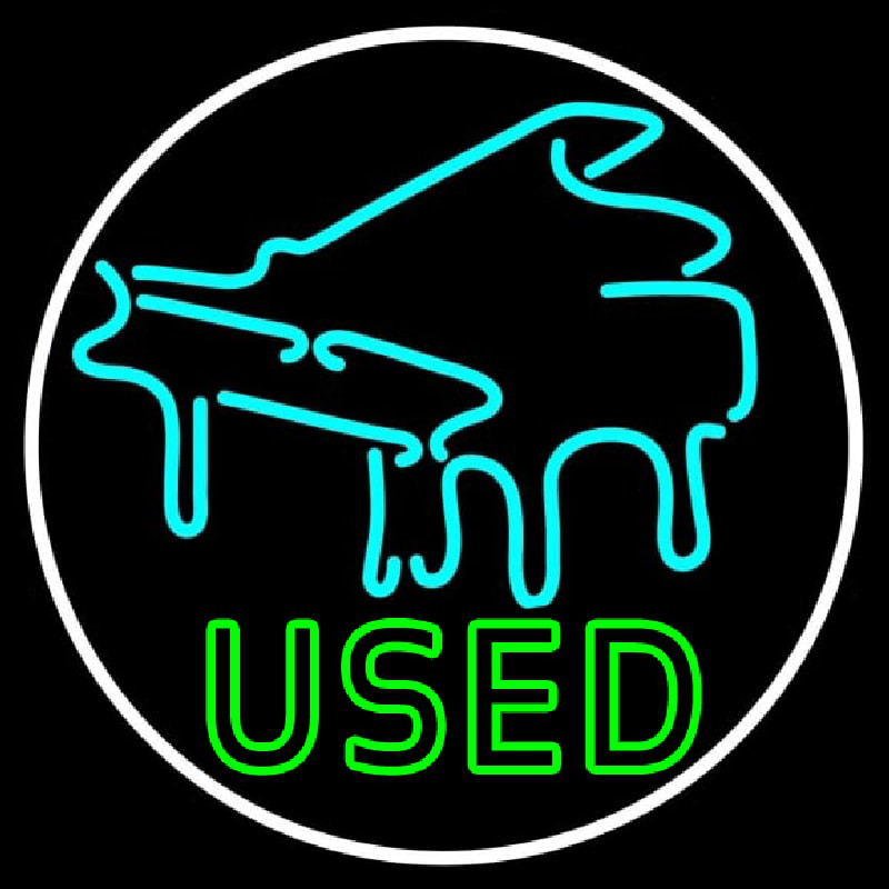 Piano Used Neonreclame