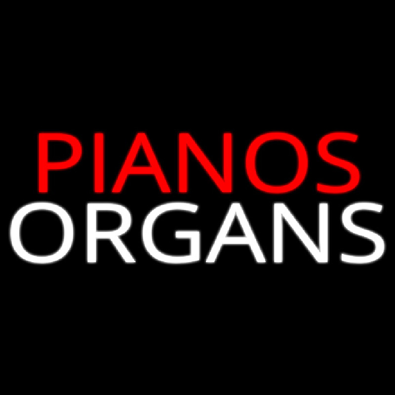 Pianos Organs Block 1 Neonreclame