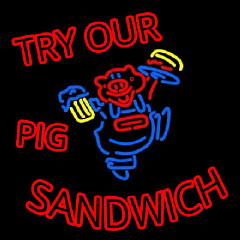 Pig Sandwich Neonreclame