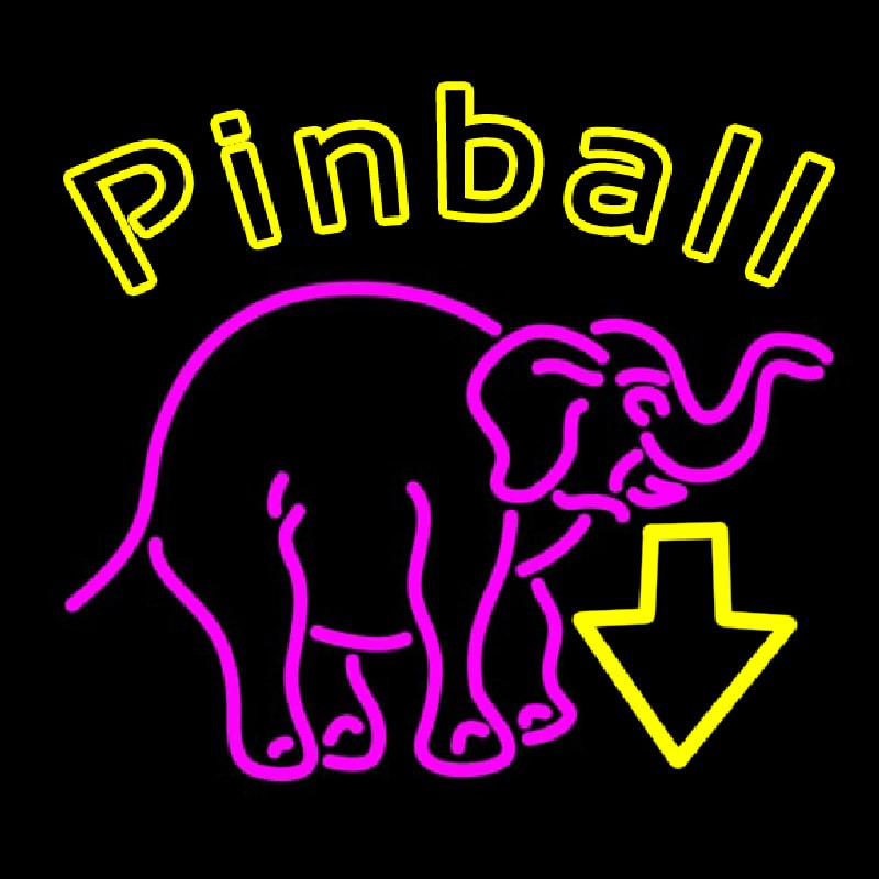 Pinball With Arrow 1 Neonreclame