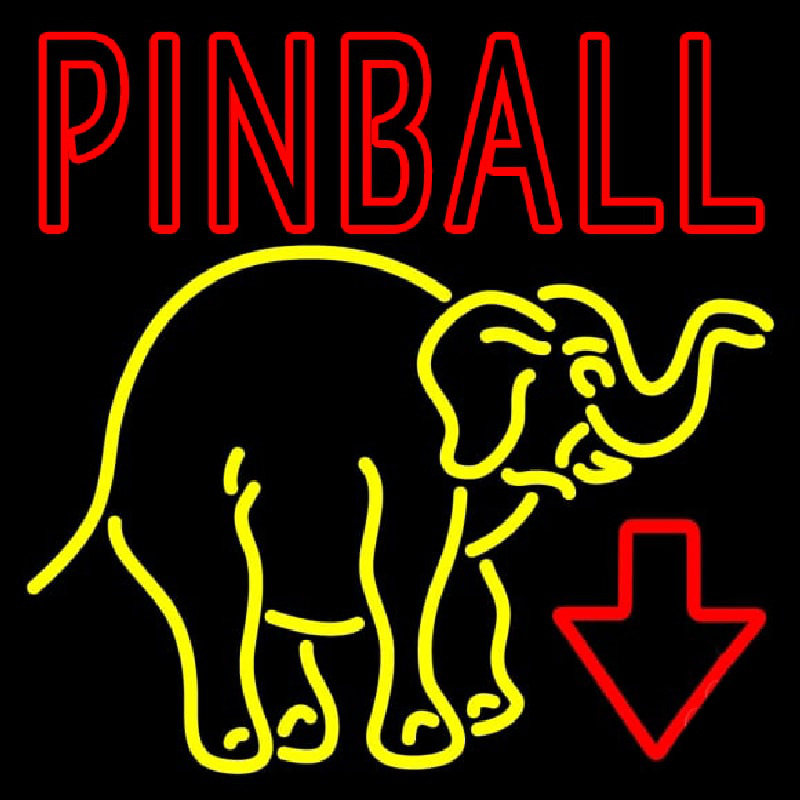 Pinball With Arrow 2 Neonreclame