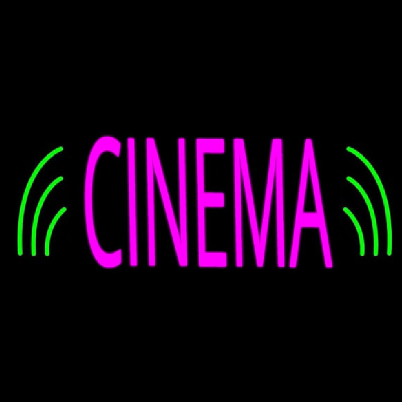 Pink Cinema Block Neonreclame