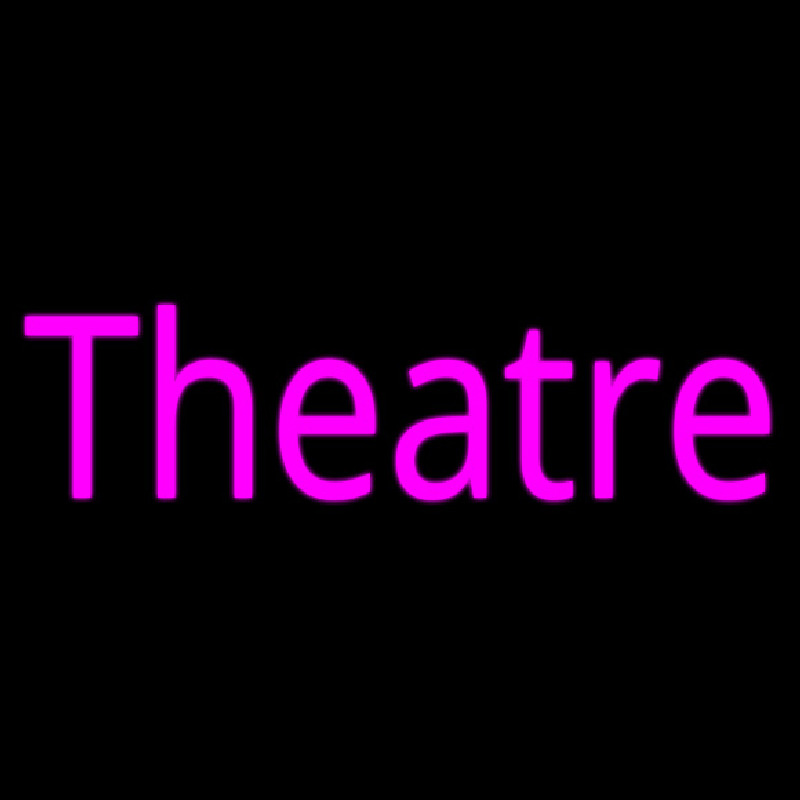 Pink Cursive Theatre Neonreclame