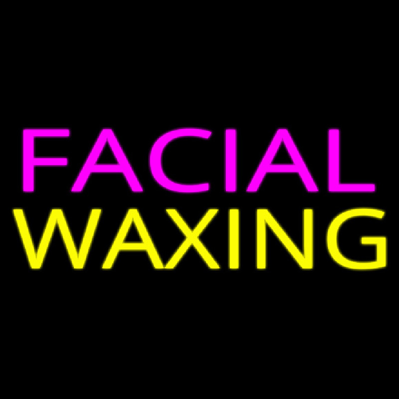 Pink Facial Yellow Wa ing Neonreclame