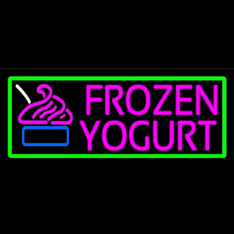 Pink Frozen Yogurt Neonreclame