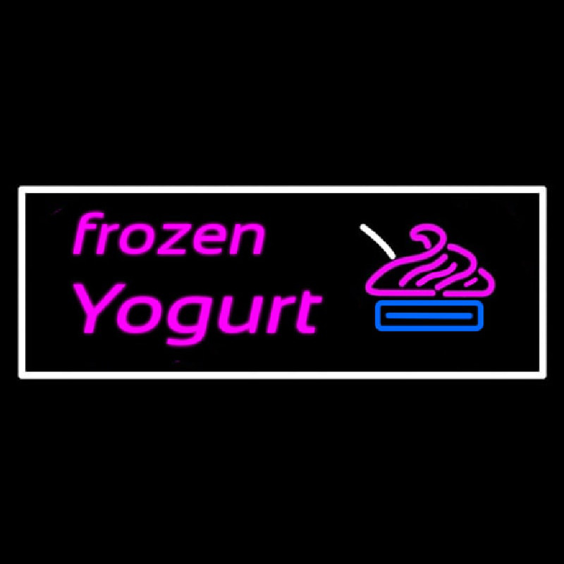 Pink Frozen Yogurt Neonreclame