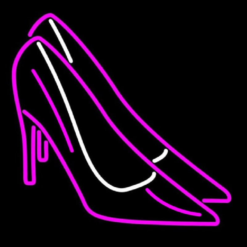 Pink High Heels Block Neonreclame