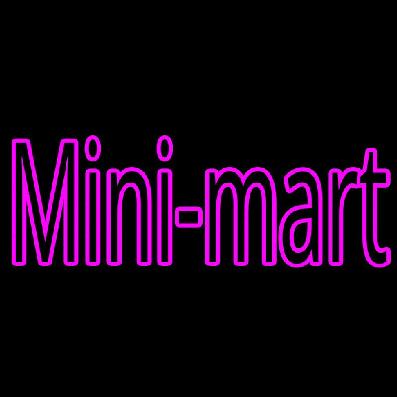 Pink Mini Mart Neonreclame
