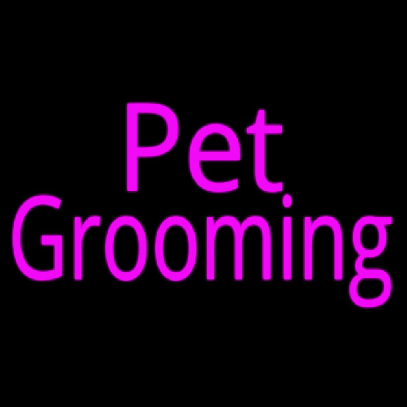 Pink Pet Grooming Neonreclame