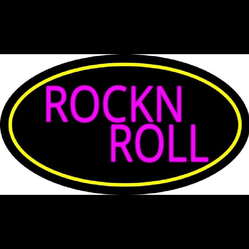 Pink Rock N Roll Guitar 2 Neonreclame