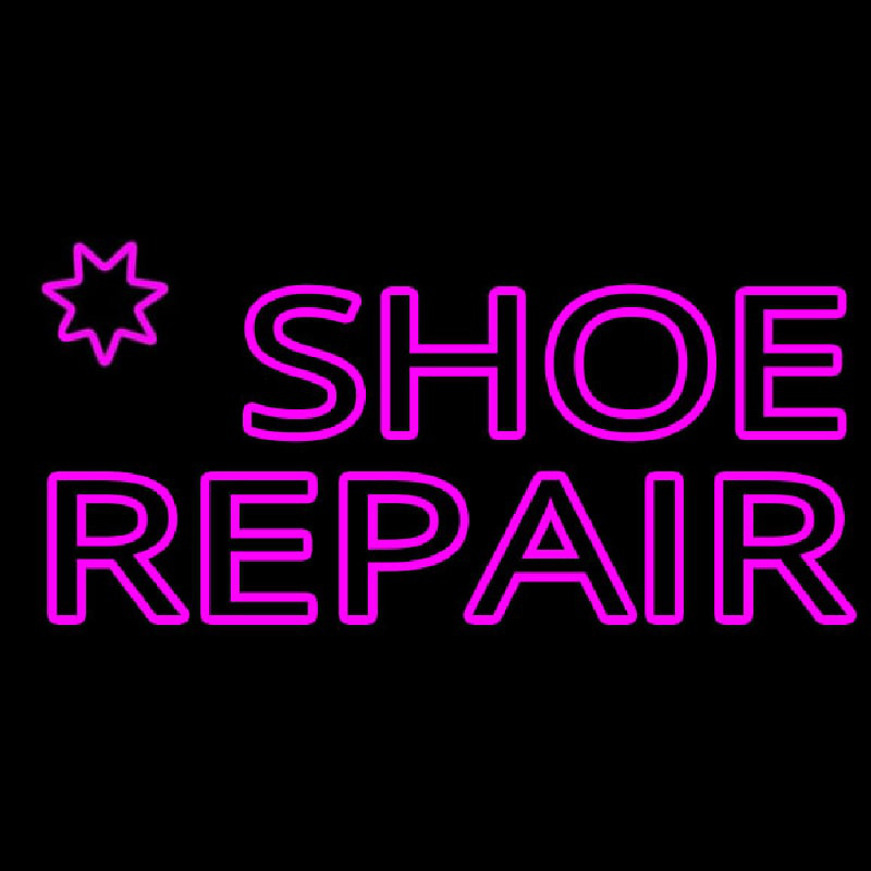Pink Shoe Repair Neonreclame