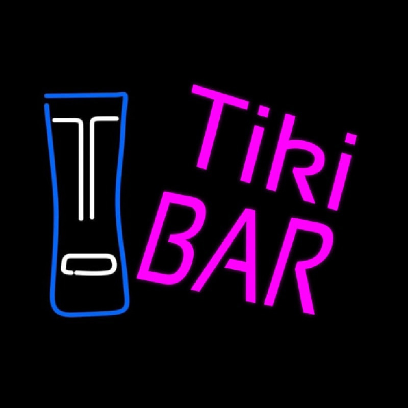 Pink Tiki Bar with Logo Neonreclame