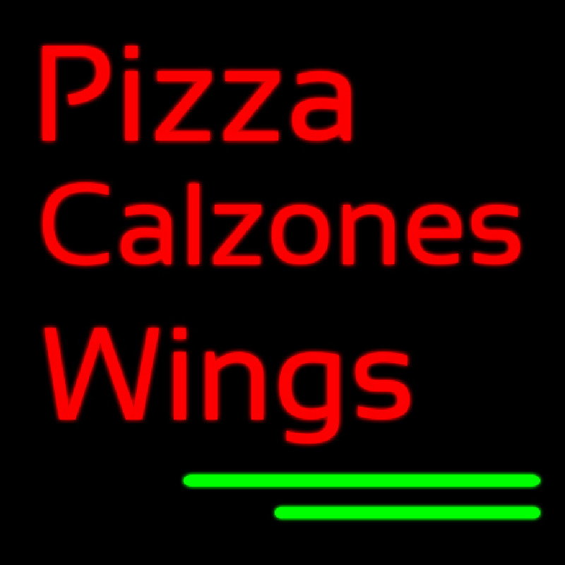 Pizza Calzones Wings Neonreclame