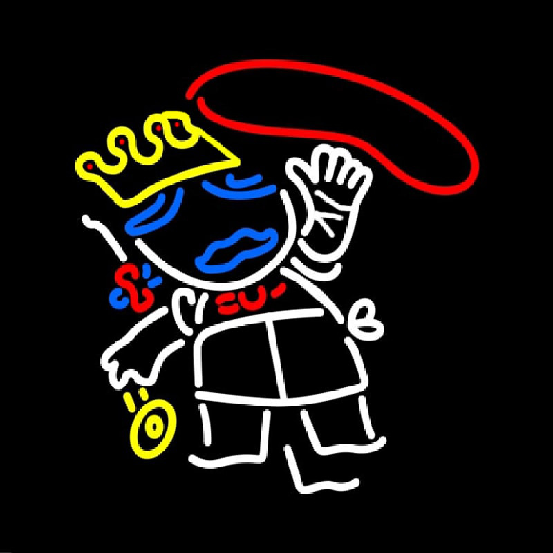 Pizza With King Neonreclame