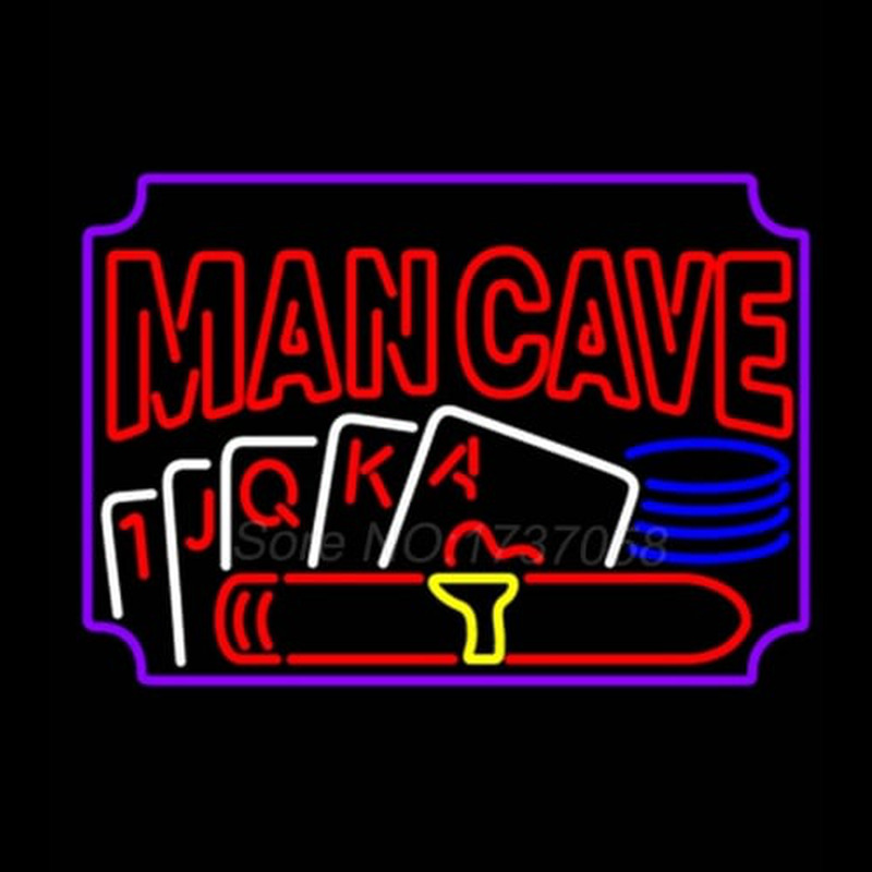 Poker Cigar Man Cave Neonreclame