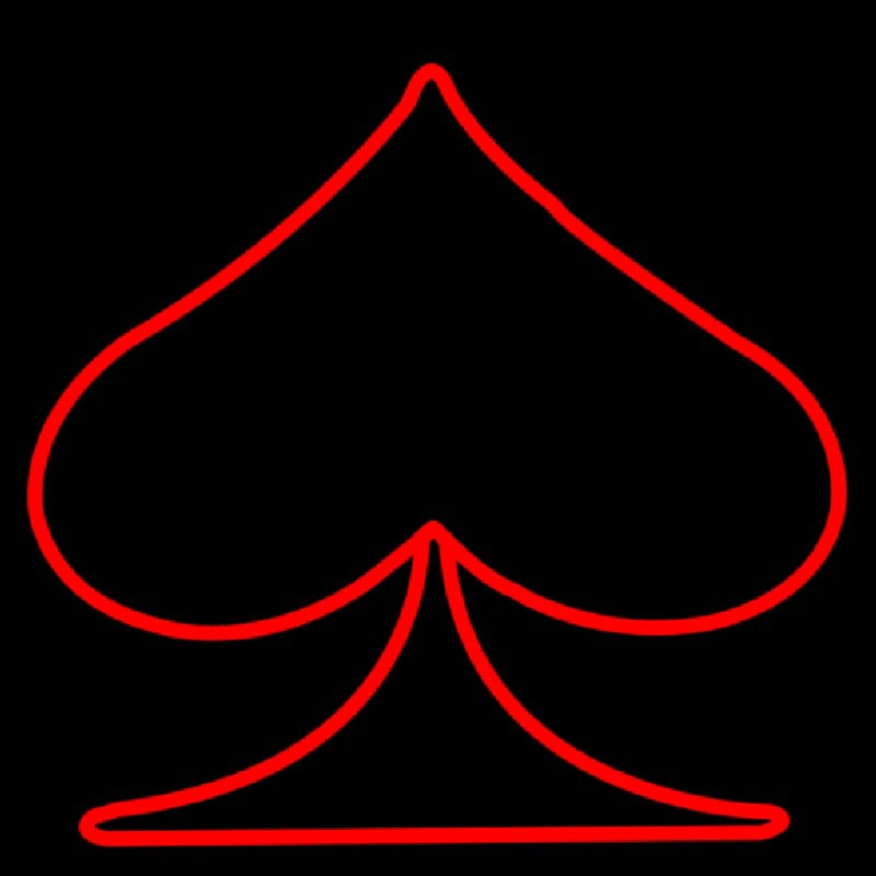Poker Symbol Neonreclame