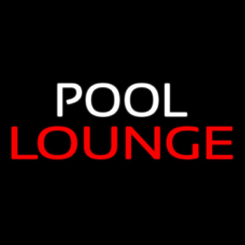 Pool Lounge Neonreclame