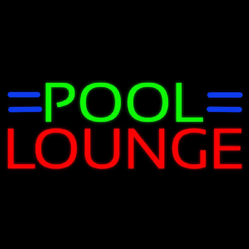 Pool Lounge Neonreclame