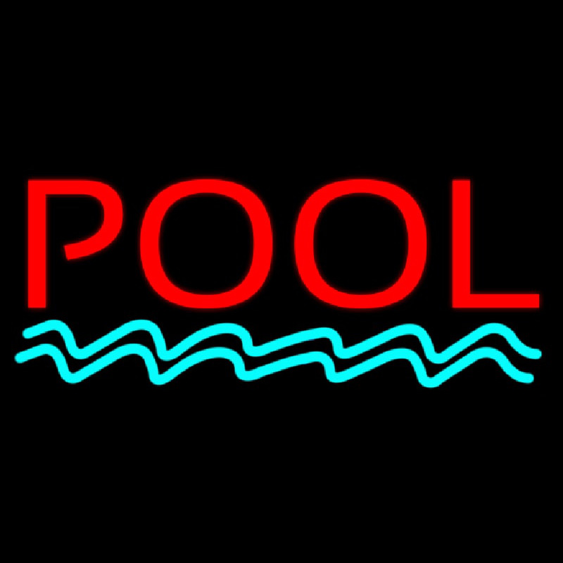 Pool Red Neonreclame