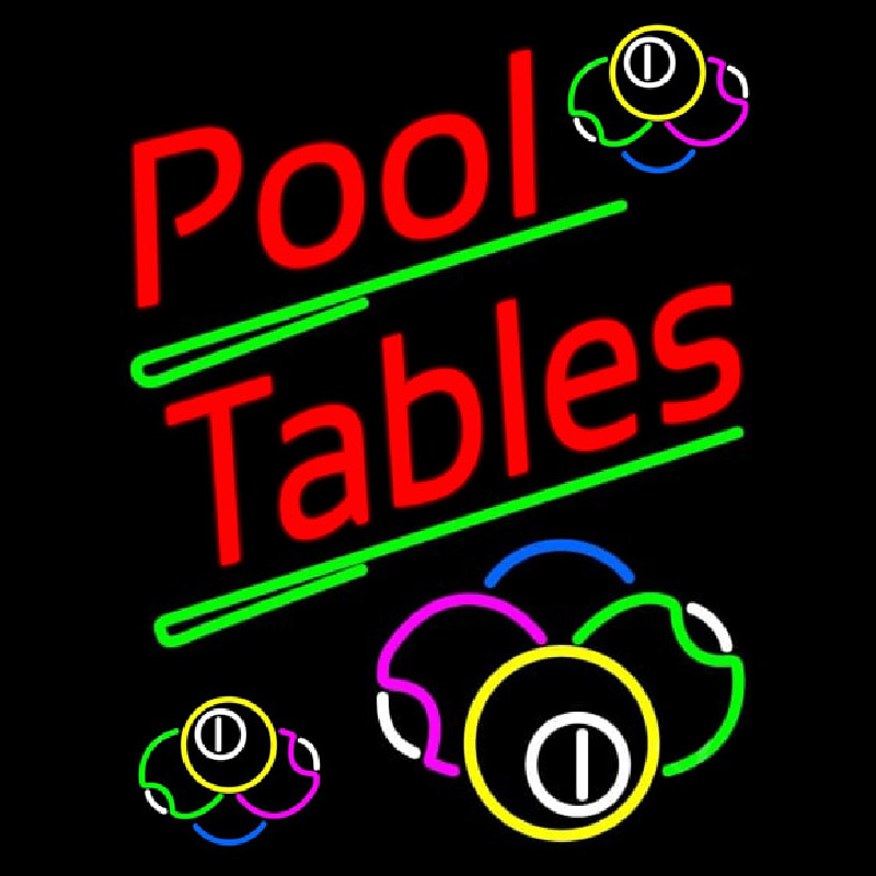 Pool Tables Neonreclame
