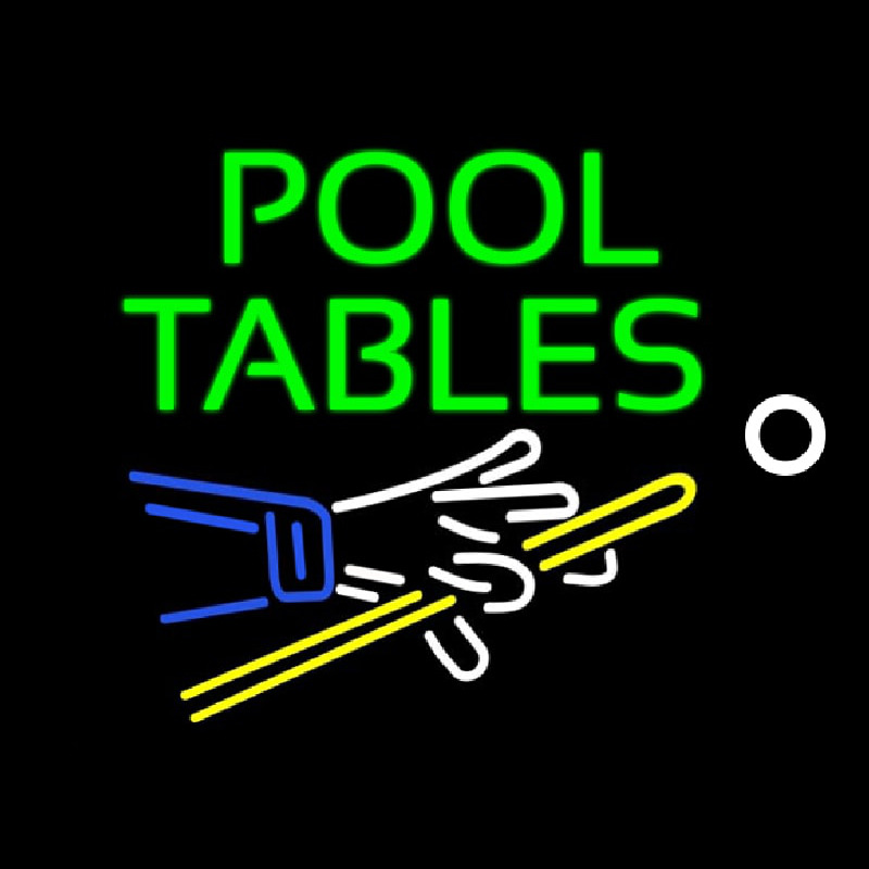 Pool Tables Neonreclame