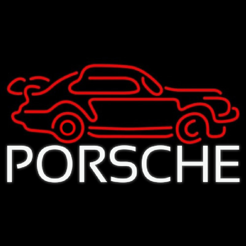 Porsche Car Neonreclame