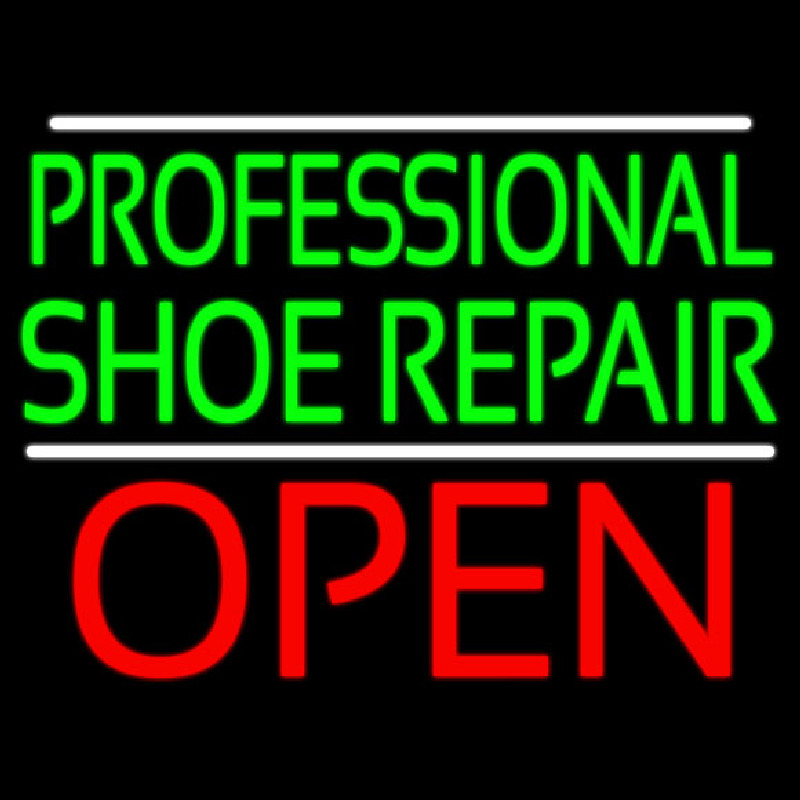 Professional Shoe Repair Open Neonreclame